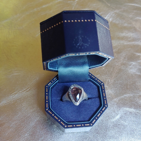 Hum Solid Sterling Silver One Off Corundum Brown Sapphire Ring One Of a Kind - Picture 3 of 16